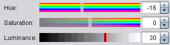 HSL slider strips