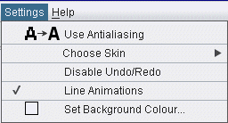 Settings Menu