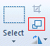 Resize and Skew button