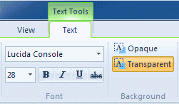 Text Toolbar