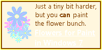 Flowers in Windows 7 Paint