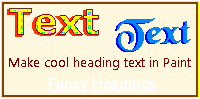 Make fancy text for headings