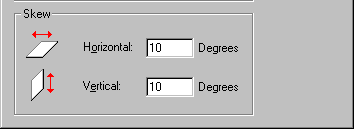 stretch/skew dialogue