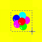 select balloon motif from copy