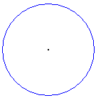 Circle with centre precisely marked