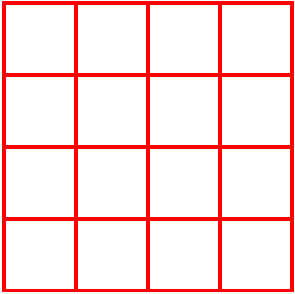 sixteen squares