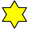 colored and outlined star cleaned