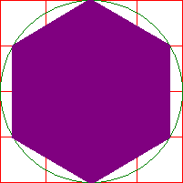 complete colored hexagon