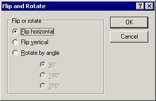 flip-rotate menu