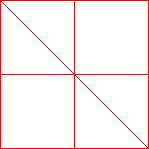 Draw first diagonal
