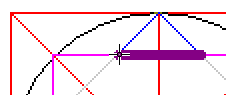Cursor on intersection