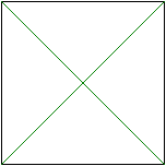 Draw green diagonals