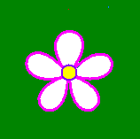 flower on green background