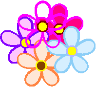 pasting a white flower over others