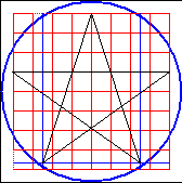 put grid with star onto new circle