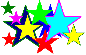 Five pointed stars