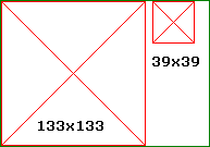 inner square 39 by 39