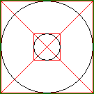 black circles drawn in both squares
