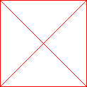draw diagonals in smaller square
