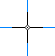 cursor on crossed lines in normal view