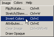 Invert Colors menu item