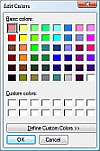 you can change a color to one from this palette